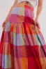 Color Block Elastic Waist Maxi Skirt sold by Charming Charlie