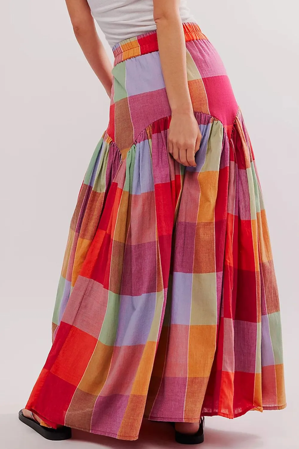 Color Block Elastic Waist Maxi Skirt sold by Charming Charlie product image thumbnail 3