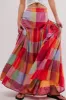 Color Block Elastic Waist Maxi Skirt sold by Charming Charlie
