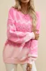 Geometric Drop Shoulder Long Sleeve Sweater sold by Charming Charlie
