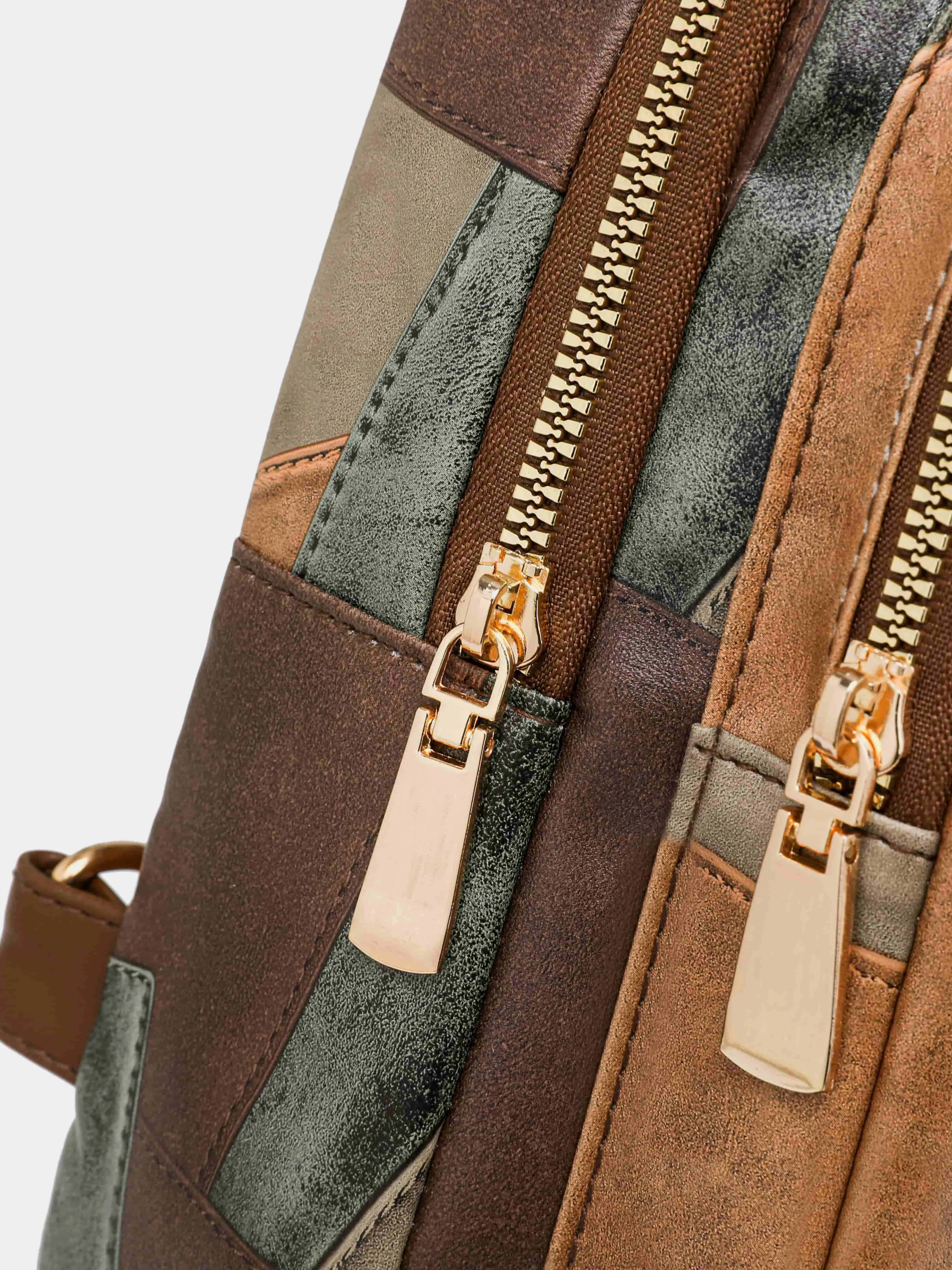 PU Leather Color Block Crossbody Bag sold by Charming Charlie product image thumbnail 4