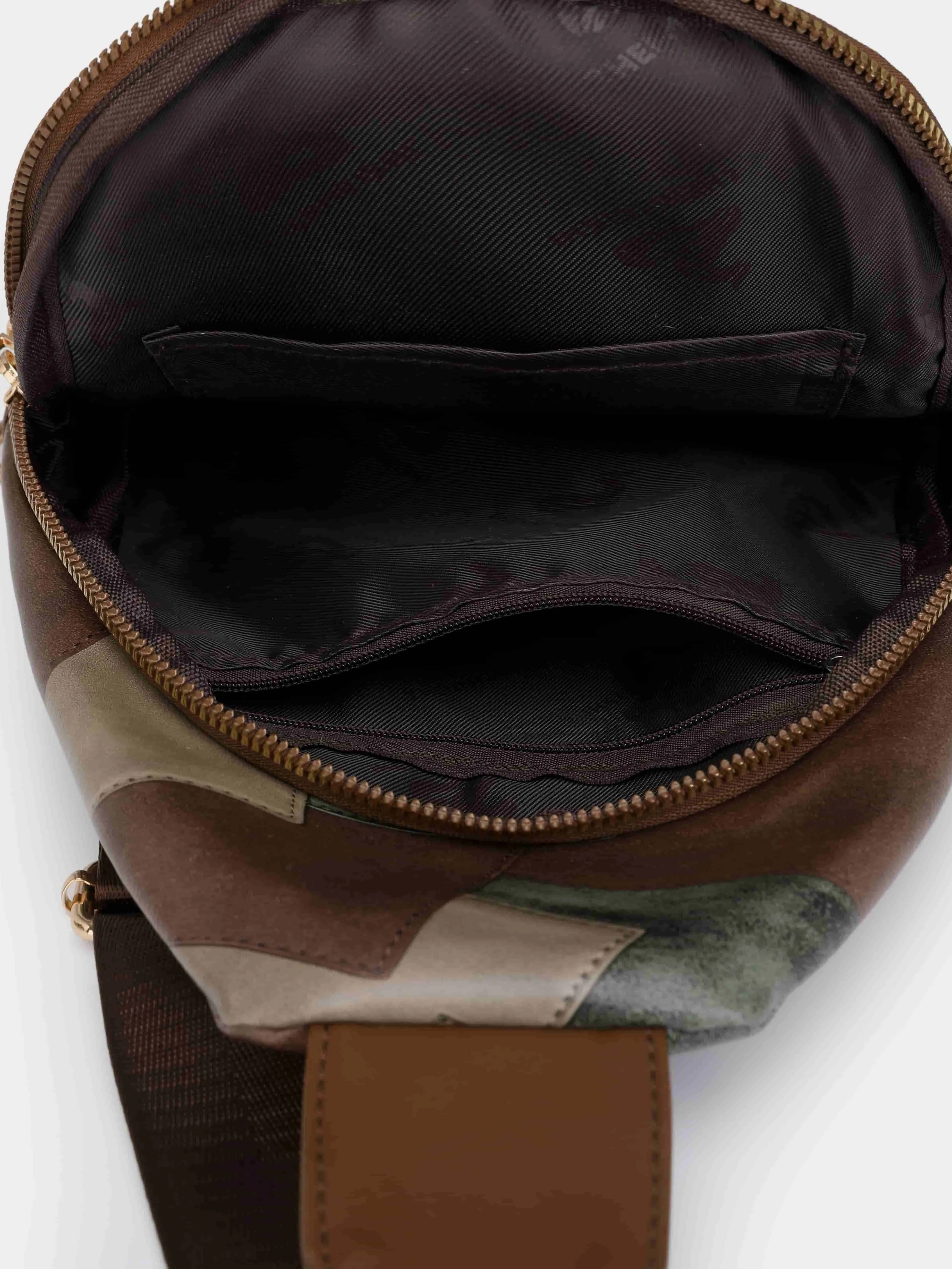 PU Leather Color Block Crossbody Bag sold by Charming Charlie product image thumbnail 5