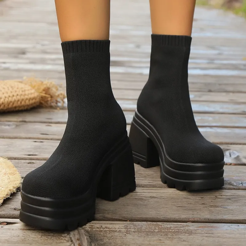 Round Toe Block Heel Boots sold by Charming Charlie