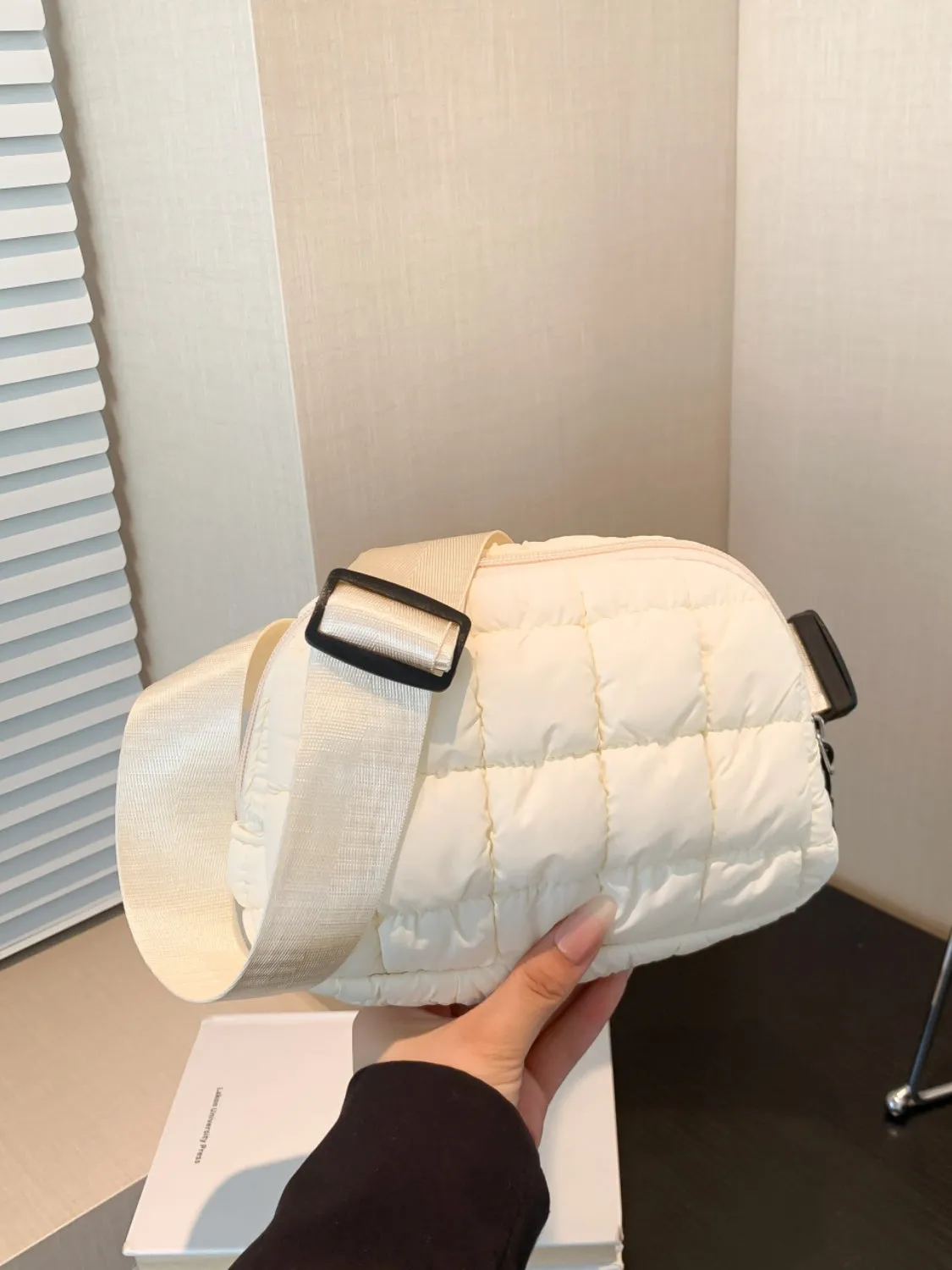 Bubble Texture Adjustable Strap Crossbody Bag sold by Charming Charlie product image thumbnail 4