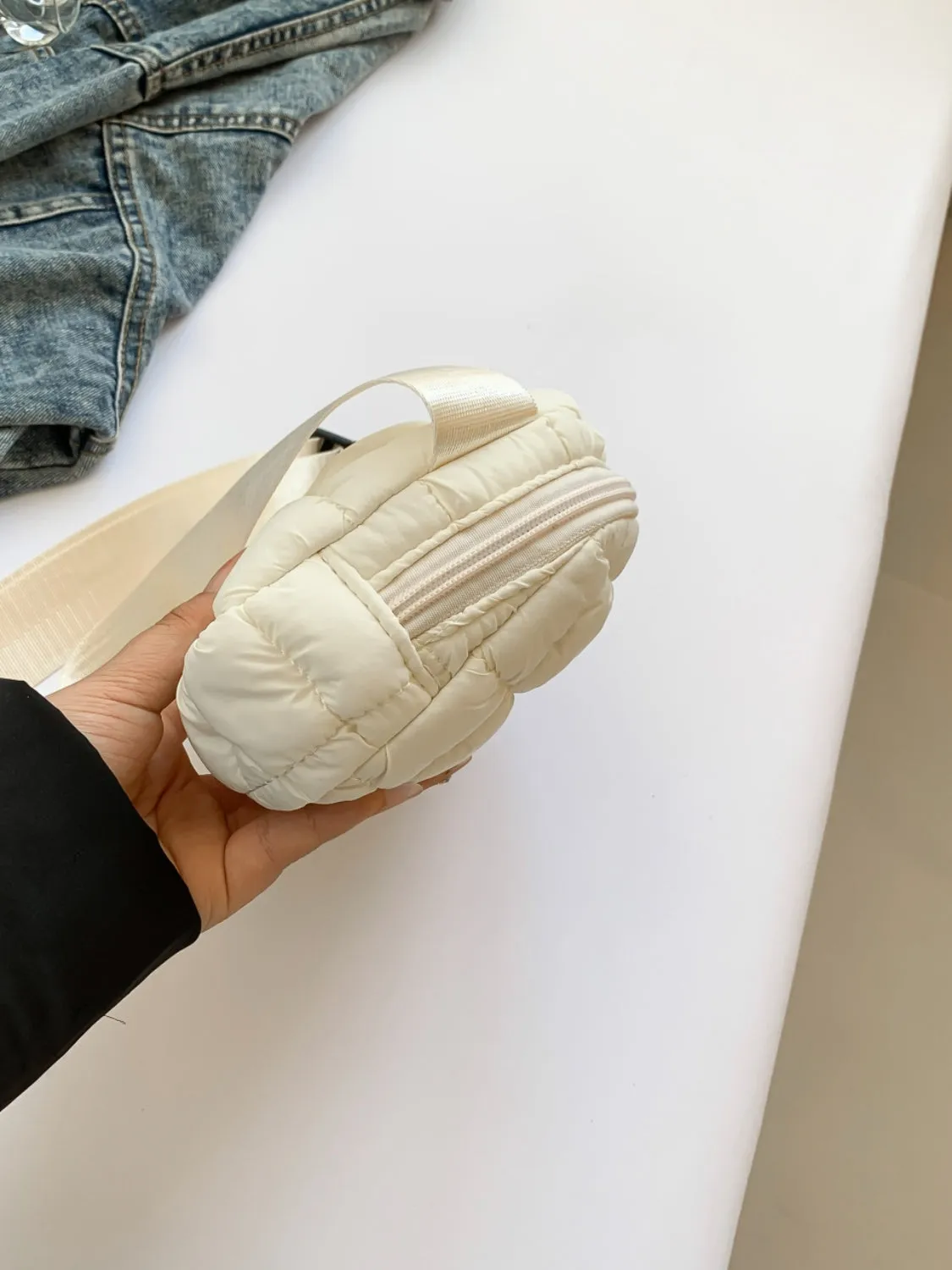 Bubble Texture Adjustable Strap Crossbody Bag sold by Charming Charlie product image thumbnail 5