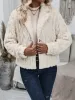 Fuzzy Button Up Collared Neck Jacket sold by Charming Charlie