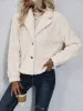 Fuzzy Button Up Collared Neck Jacket sold by Charming Charlie