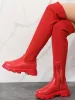 PU Leather Round Toe Platform Boots sold by Charming Charlie