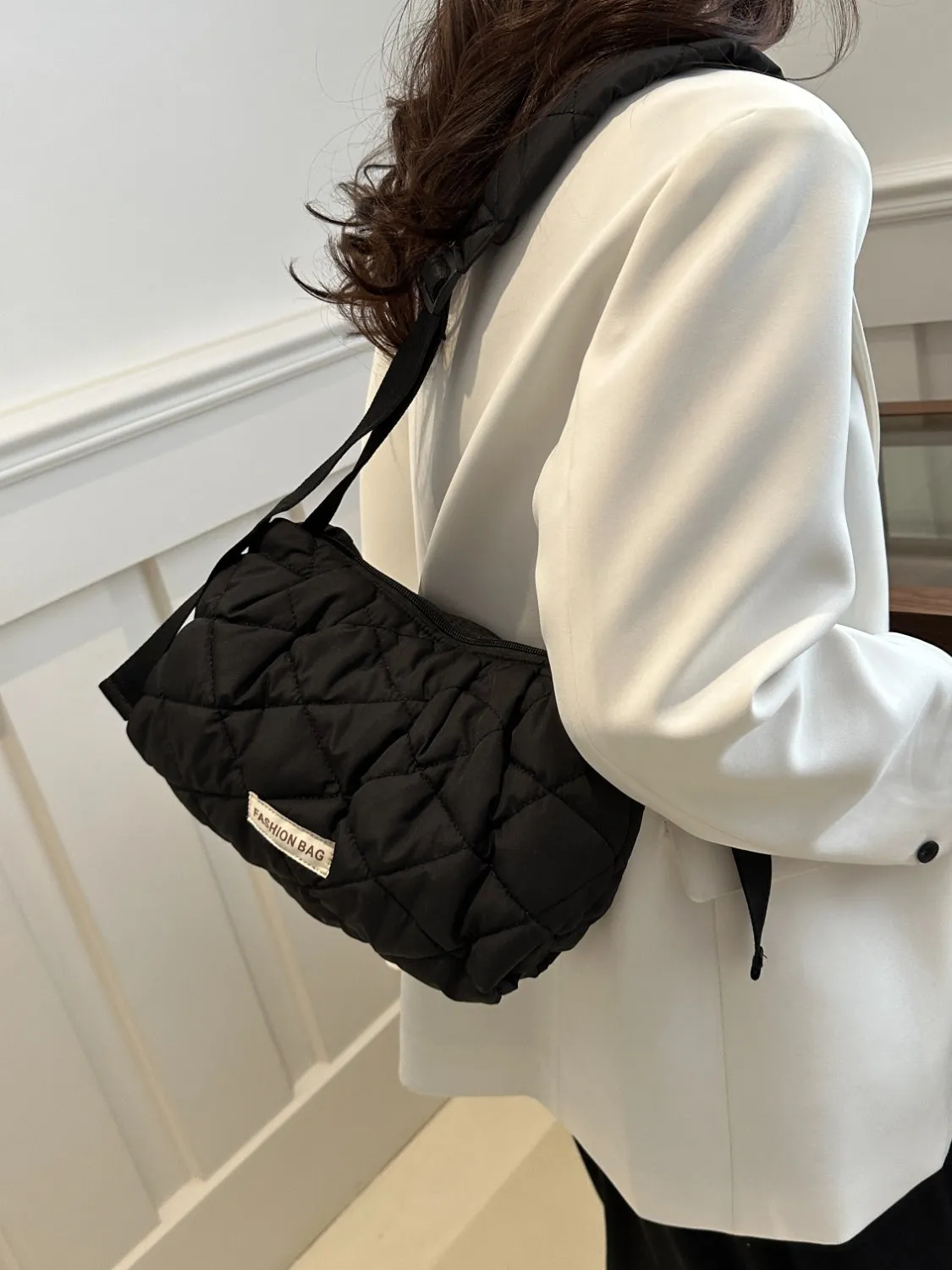 Bubble Texture Adjustable Strap Crossbody Bag sold by Charming Charlie product image thumbnail 3