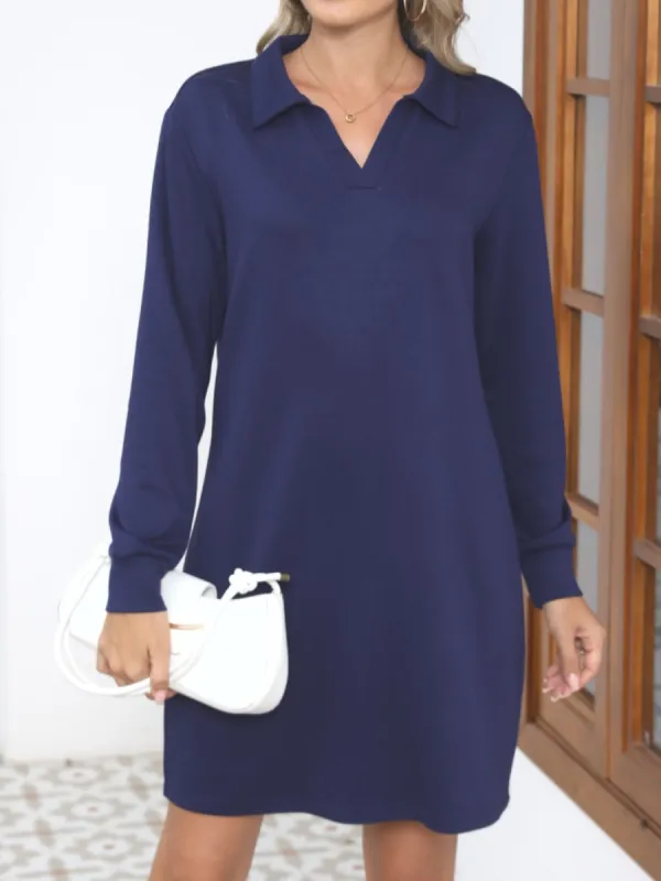 Johnny Collar Long Sleeve Dress sold by Charming Charlie