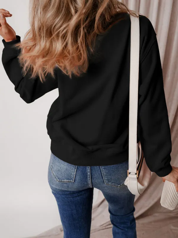 MERRY CHRISTMAS Dropped Shoulder Long Sleeve Sweatshirt sold by Charming Charlie product image thumbnail 3