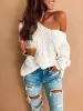 Angel Wings Single Shoulder Long Sleeve Sweater sold by Charming Charlie