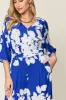 Double Take Full Size Printed Tie Back Wide Leg Jumpsuit sold by Charming Charlie