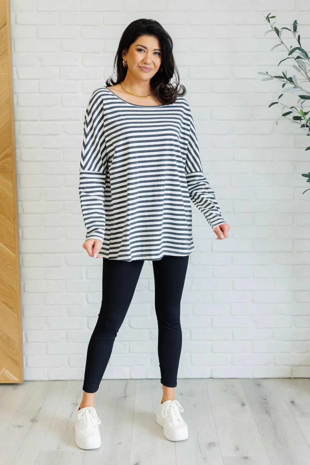 Obviously Mine Striped Oversized Top sold by Charming Charlie product image thumbnail 3