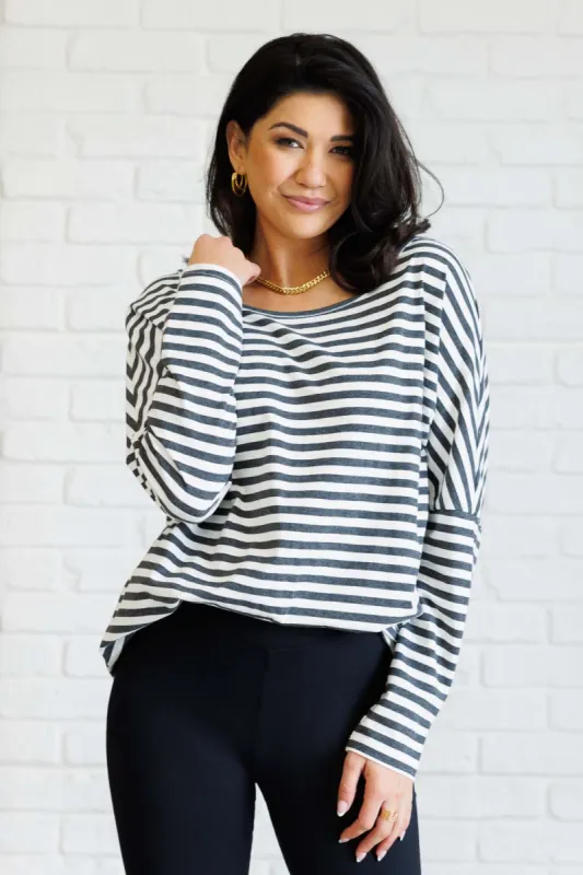 Obviously Mine Striped Oversized Top sold by Charming Charlie