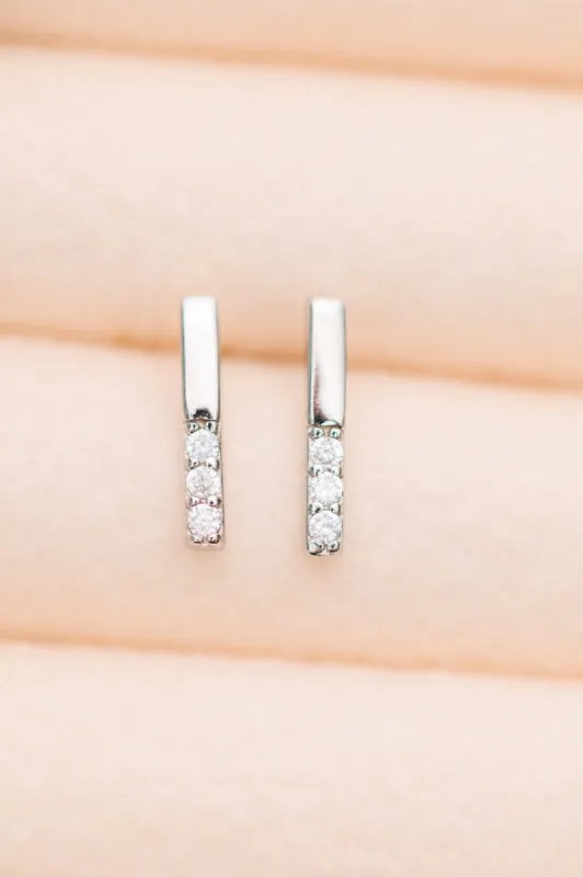 Twin Sparkle Silver Stud Earrings sold by Charming Charlie