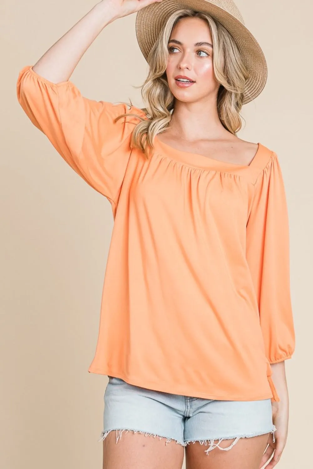 Culture Code Square Neck Puff Sleeve Top sold by Charming Charlie product image thumbnail 4