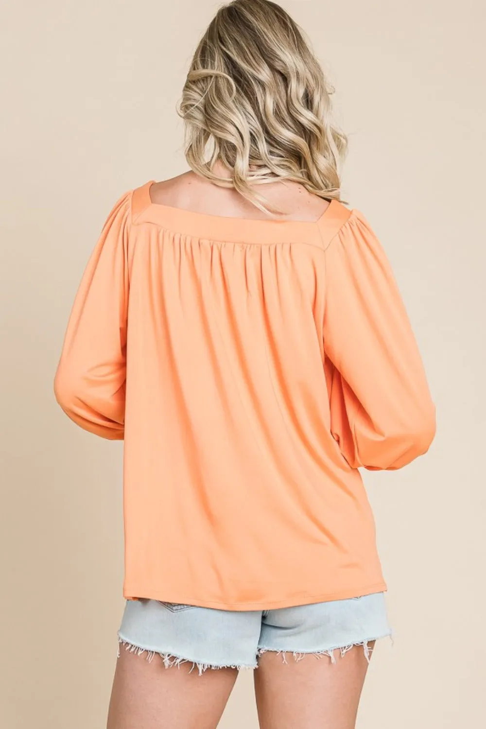 Culture Code Square Neck Puff Sleeve Top sold by Charming Charlie product image thumbnail 2