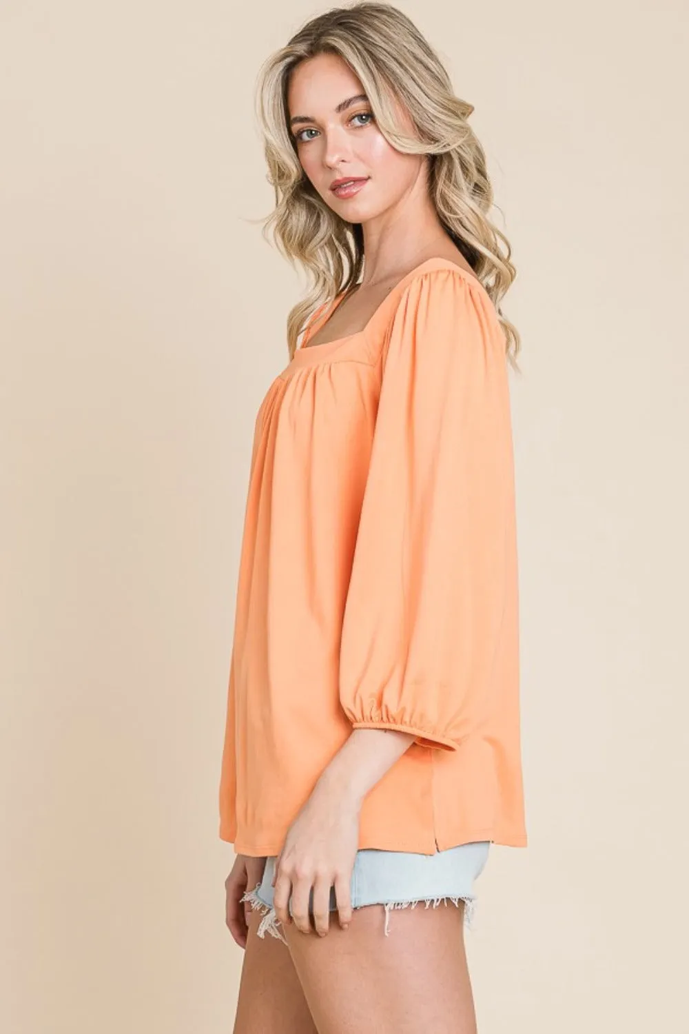 Culture Code Square Neck Puff Sleeve Top sold by Charming Charlie product image thumbnail 3