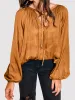 Tie Neck Balloon Sleeve Blouse sold by Charming Charlie