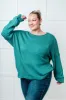 In Stitches Drop Shoulder Sweater sold by Charming Charlie