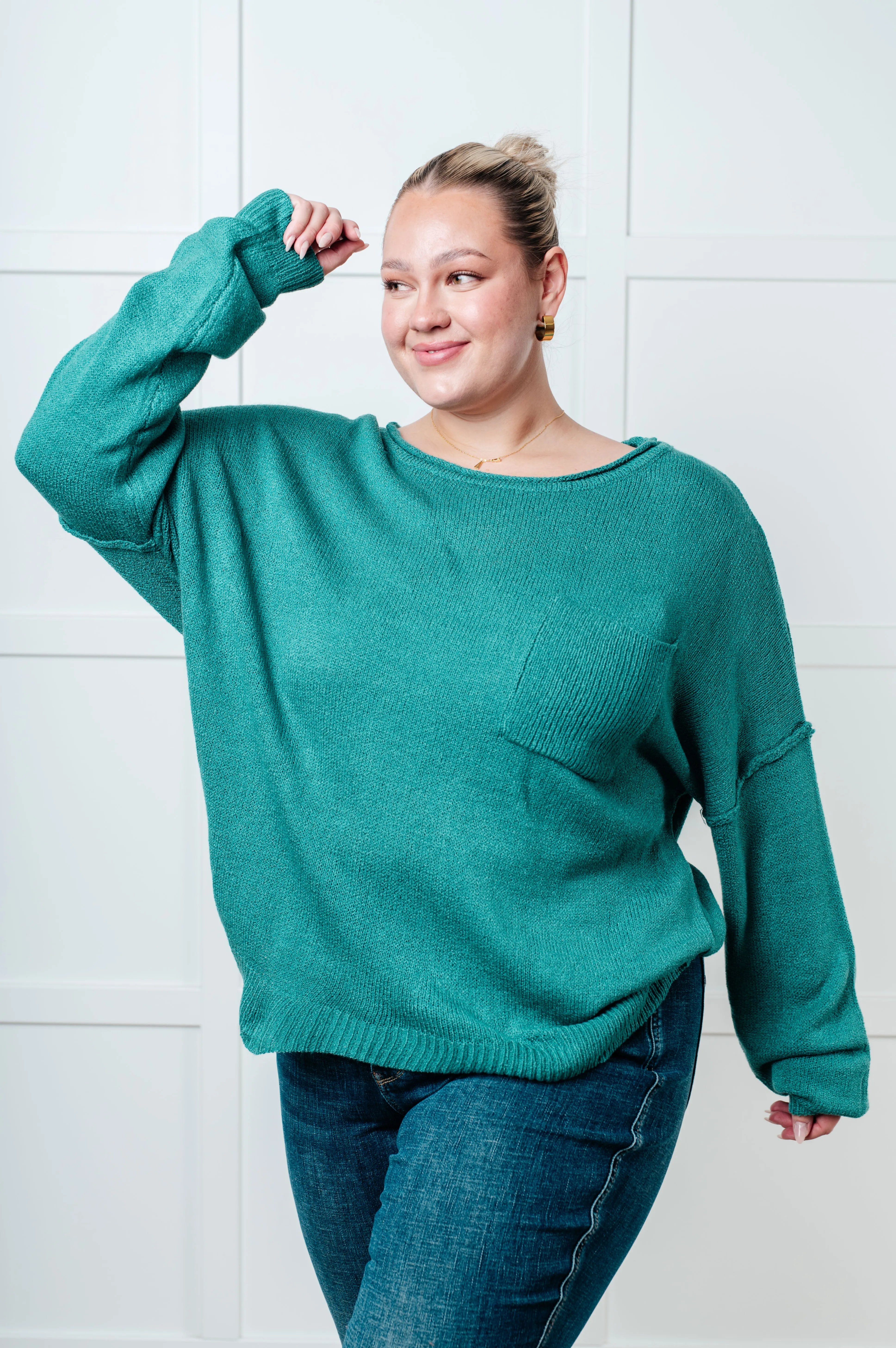 In Stitches Drop Shoulder Sweater sold by Charming Charlie product image thumbnail 3