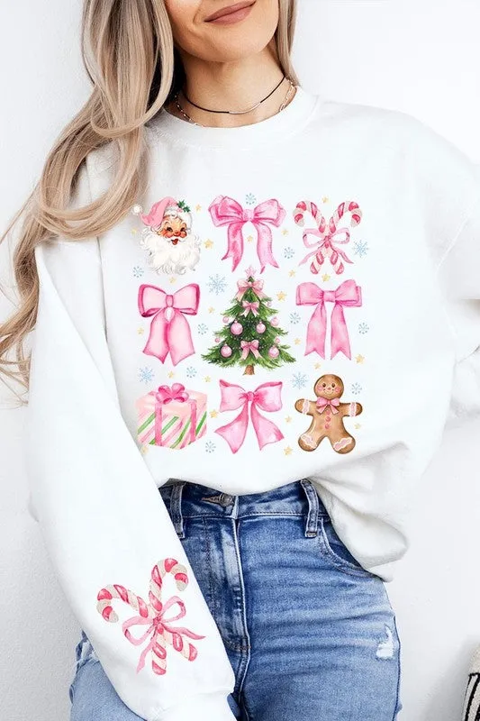 Coquette Pink Christmas Graphic Fleece Sweatshirts sold by Charming Charlie product image thumbnail 2