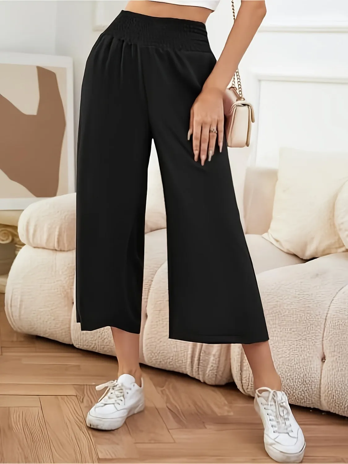 Elastic Waist Wide Leg Pants sold by Charming Charlie product image thumbnail 3