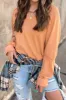 V Neck Long Sleeve T-Shirt sold by Charming Charlie