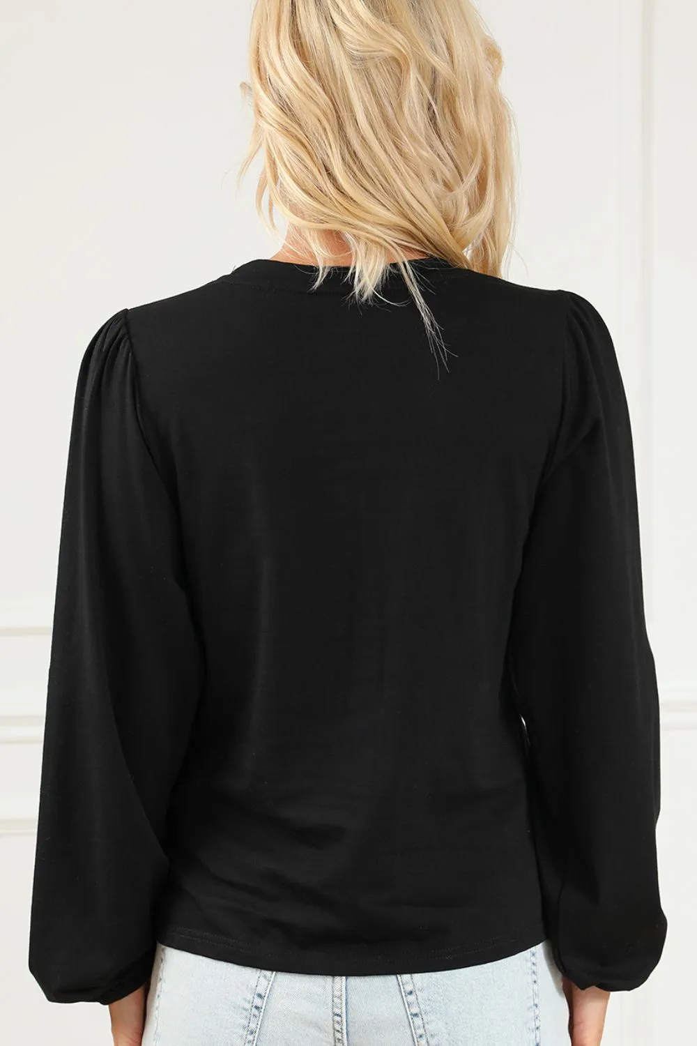 Flower Round Neck Long Sleeve Sweater sold by Charming Charlie product image thumbnail 5