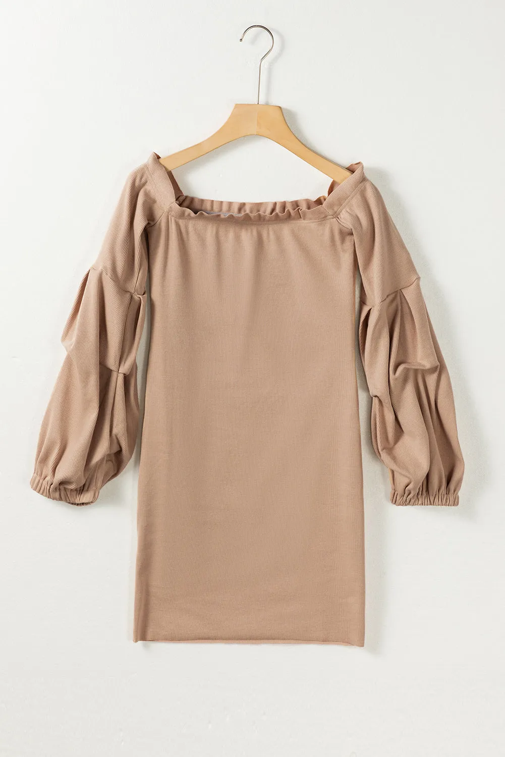 Ruched Off Shoulder Long Sleeve Dress sold by Charming Charlie product image thumbnail 3