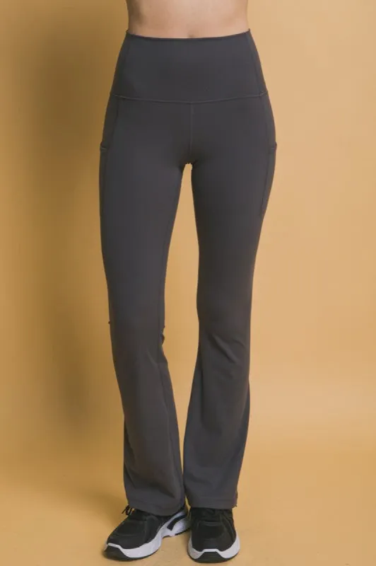 Love Tree High Waist Flare Leggings with Side Pockets sold by Charming Charlie