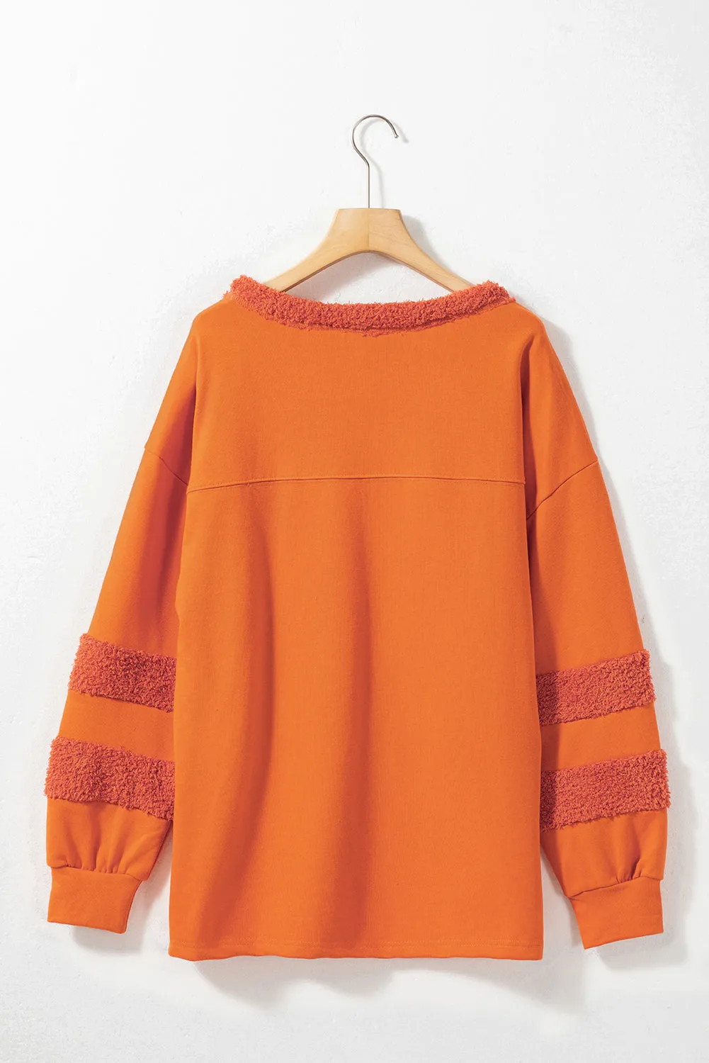 High-Low Round Neck Long Sleeve Sweatshirt sold by Charming Charlie product image thumbnail 4