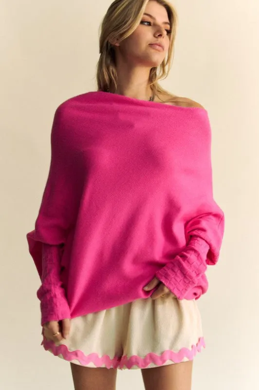 Davi & Dani Solid Color Batwing Sleeve Sweater sold by Charming Charlie