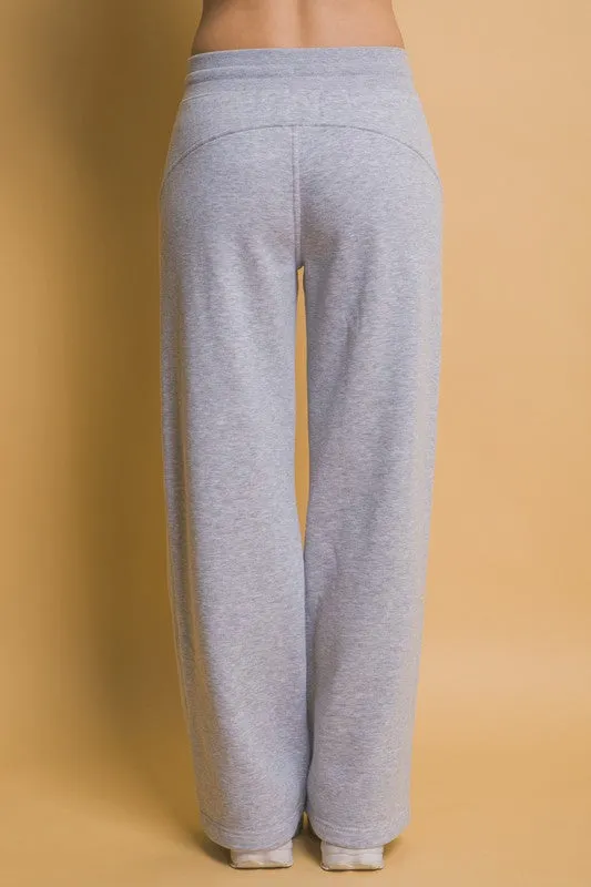 Love Tree Drawstring Wide Leg Sweatpants with Pockets sold by Charming Charlie product image thumbnail 3