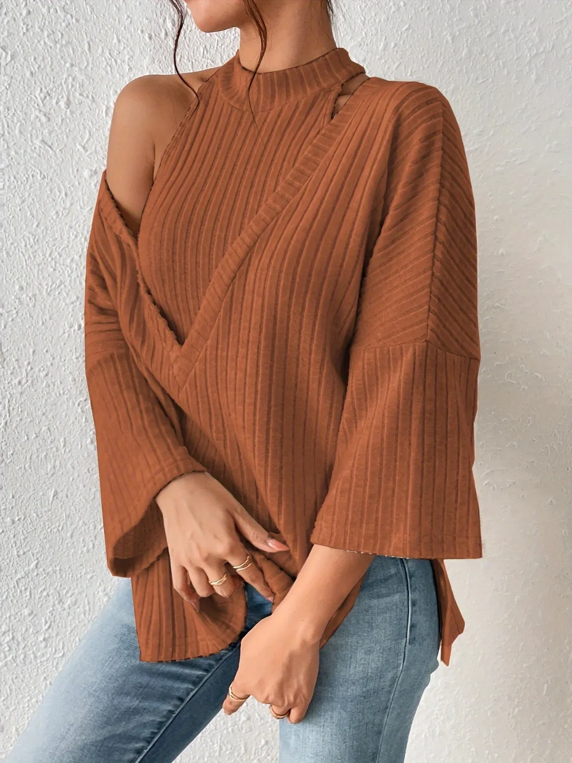 Grecian Neck Knit Vest and Drop Shoulder Top sold by Charming Charlie product image thumbnail 4