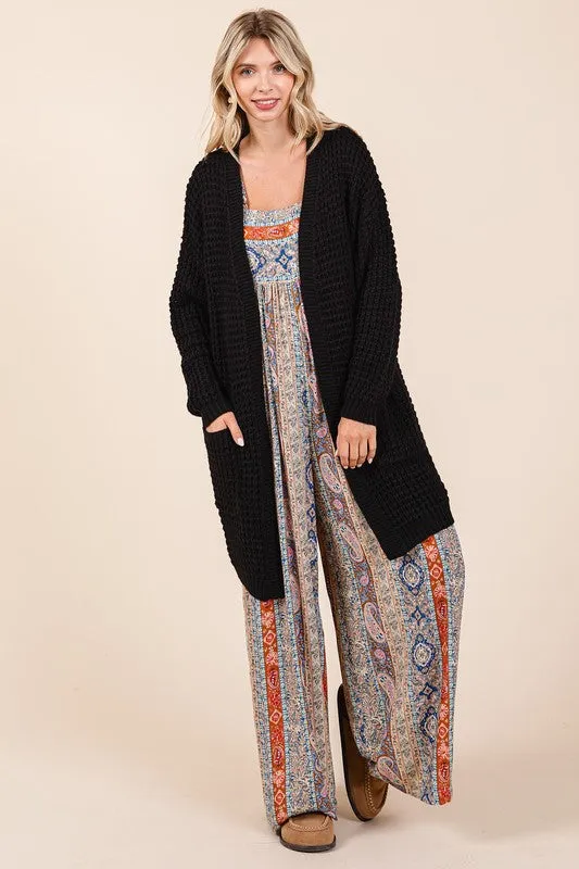 Mittoshop Open Front Long Sleeve Longline Cardigan sold by Charming Charlie product image thumbnail 5