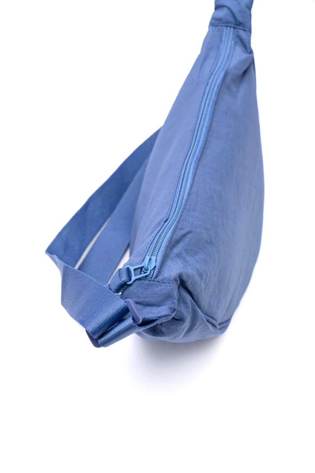 Essentially Everything Round Mini Crossbody Bag in Dusty Blue sold by Charming Charlie product image thumbnail 5