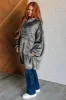 Oversized Velour Blanket Hoodie in Gray sold by Charming Charlie