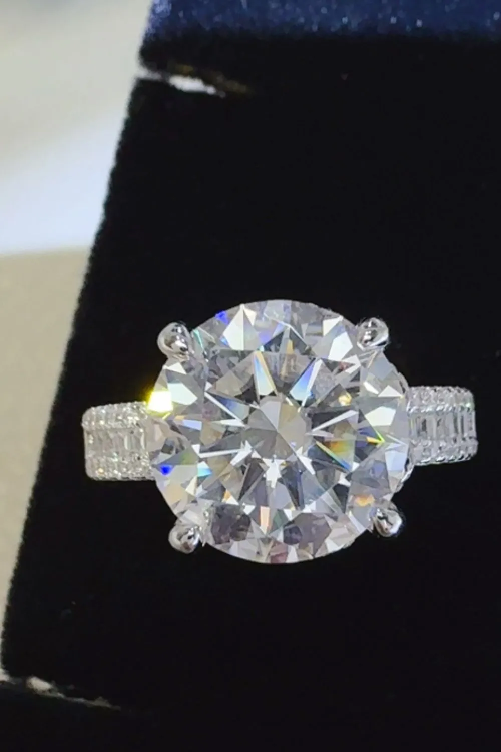 5 Carat Moissanite 925 Sterling Silver Ring sold by Charming Charlie product image thumbnail 5