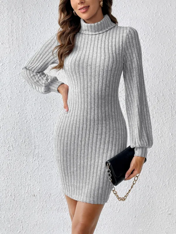 Turtleneck Long Sleeve Mini Dress sold by Charming Charlie