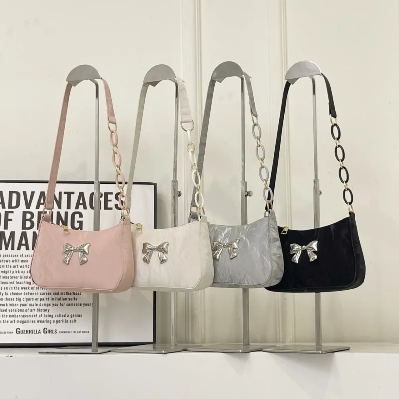 Bow PU Leather Shoulder Bag sold by Charming Charlie