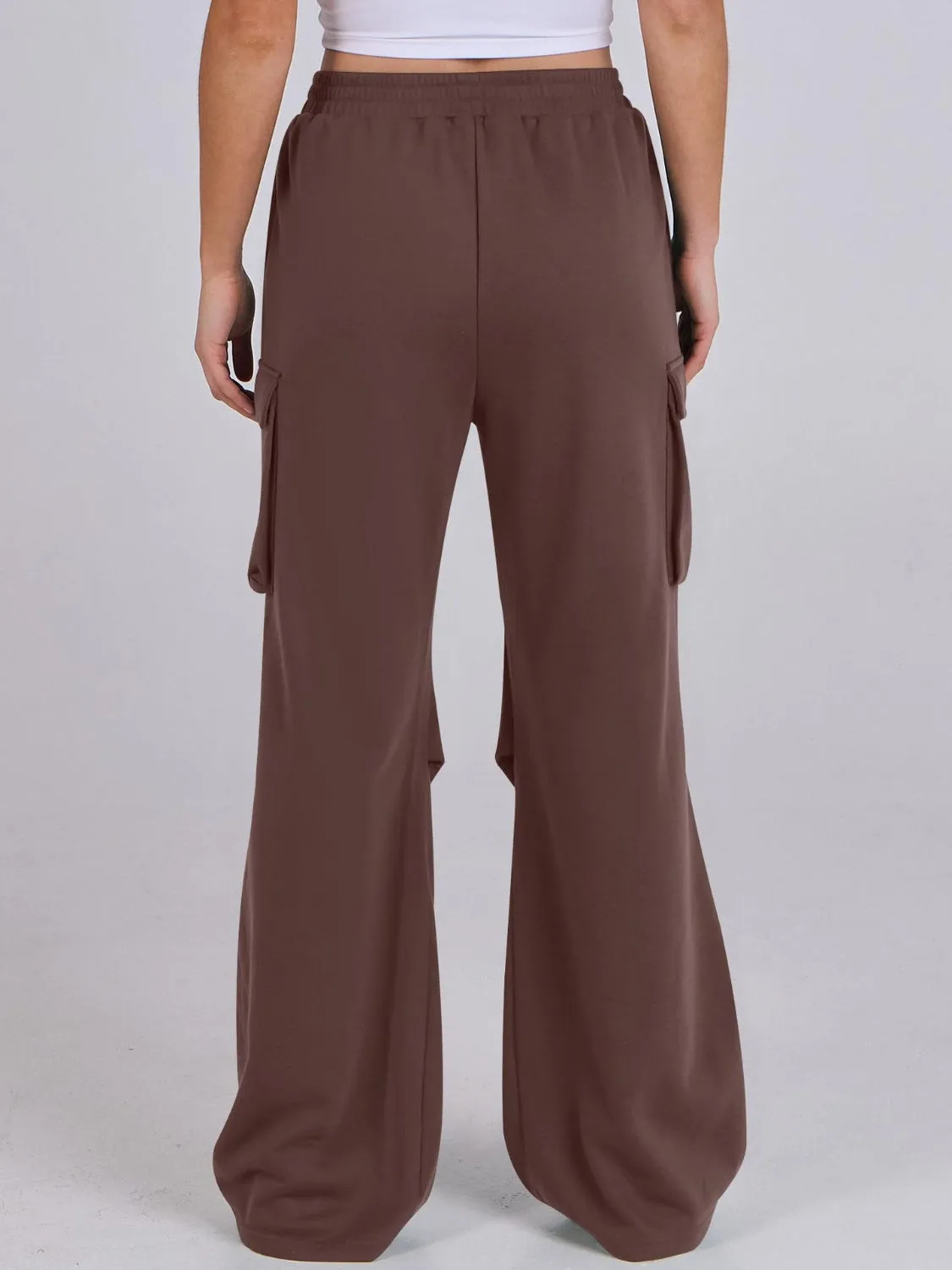 Elastic Waist Wide Leg Pants with Pockets sold by Charming Charlie product image thumbnail 4