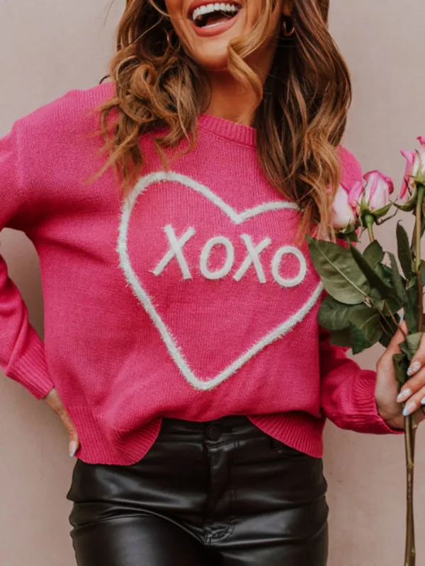 XOXO Round Neck Drop Shoulder Sweater sold by Charming Charlie