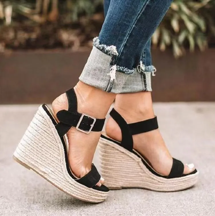 Open Toe High Heel Wedge Sandals sold by Charming Charlie product image thumbnail 2