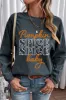 Letter Graphic Round Neck Long Sleeve Sweatshirt sold by Charming Charlie