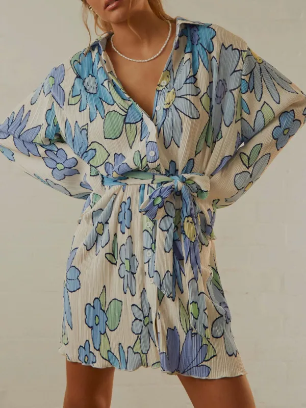 Tied Button Up Long Sleeve Dress sold by Charming Charlie