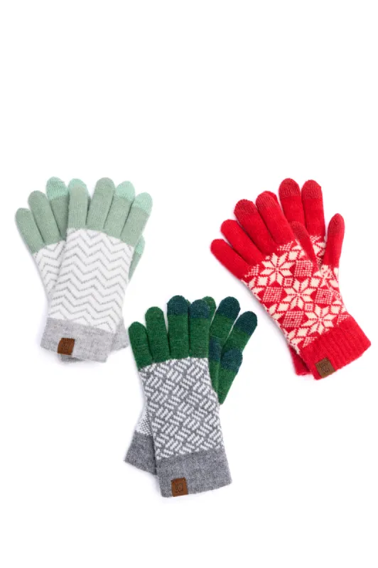 Touch and Go Patterned Glove Trio sold by Charming Charlie