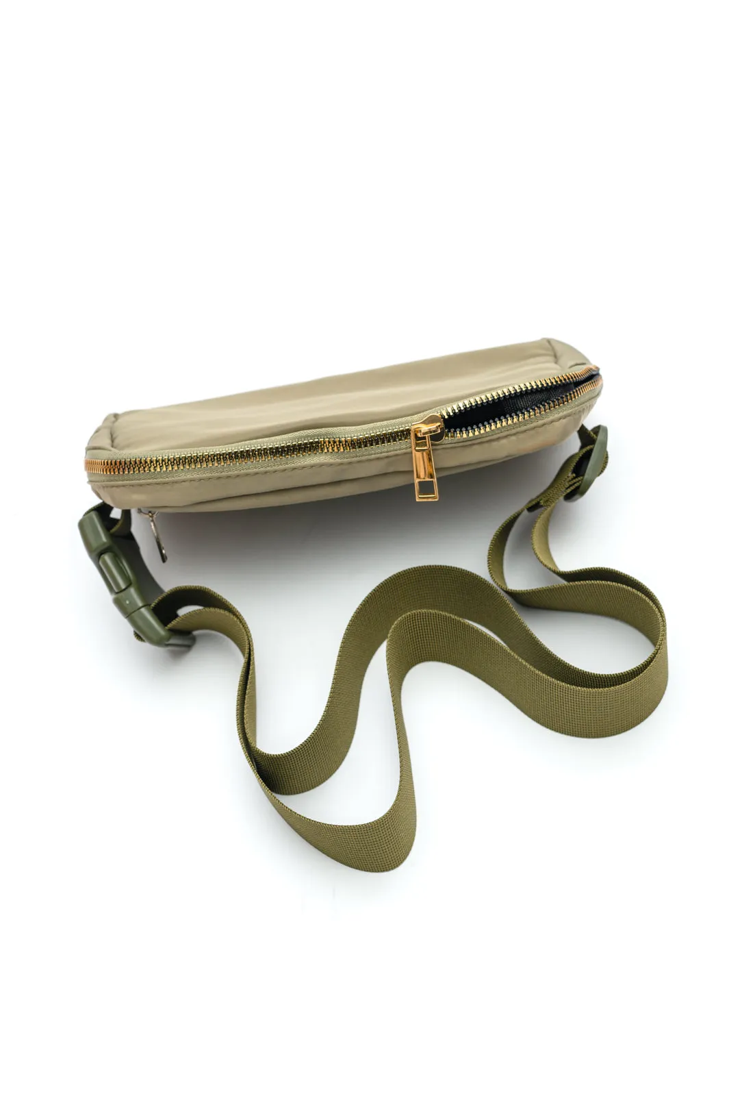Everywhere I Go Crossbody Belt Bag in Olive sold by Charming Charlie product image thumbnail 3
