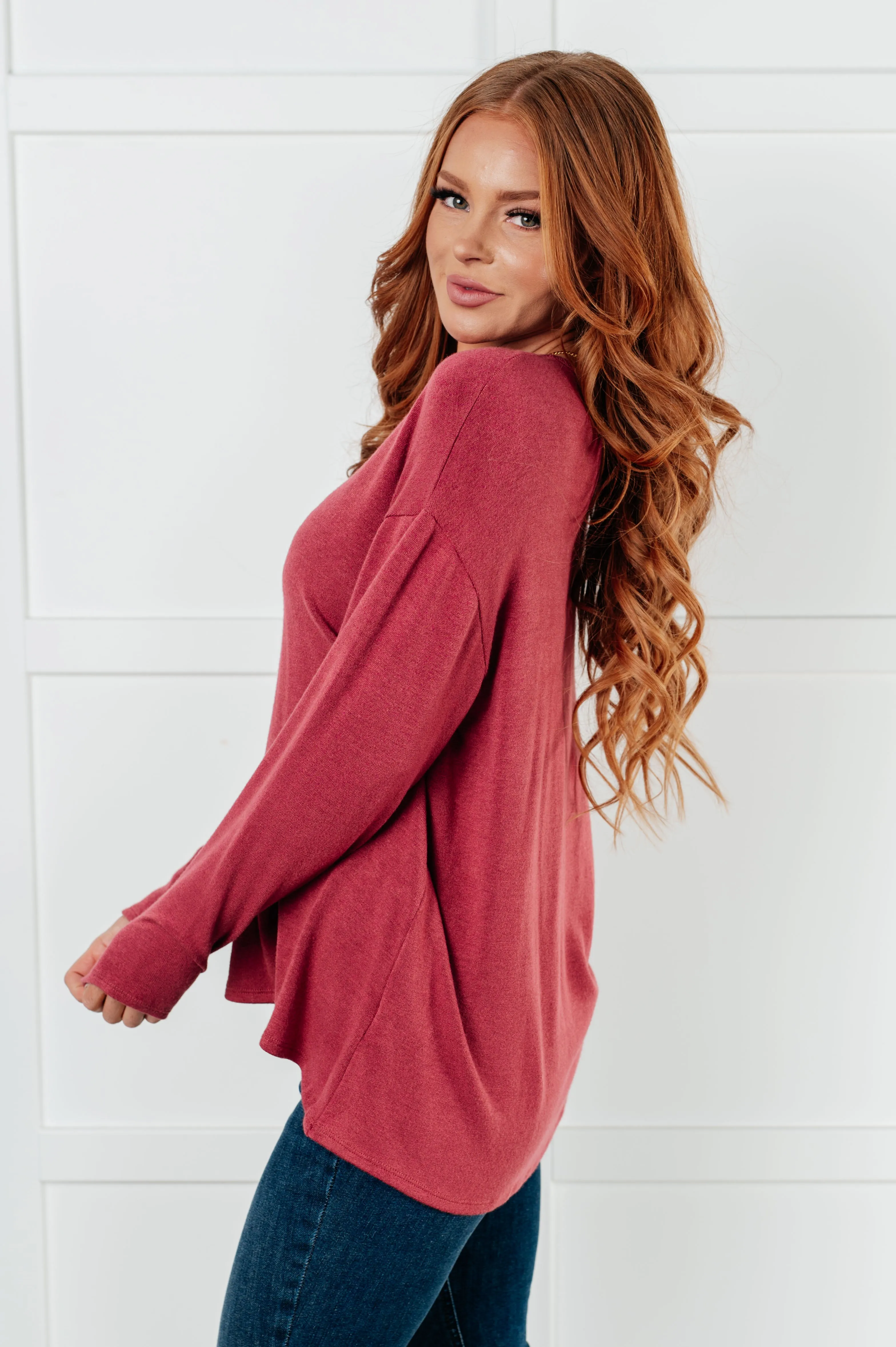 If I'm Picking Long Sleeve Top sold by Charming Charlie product image thumbnail 5